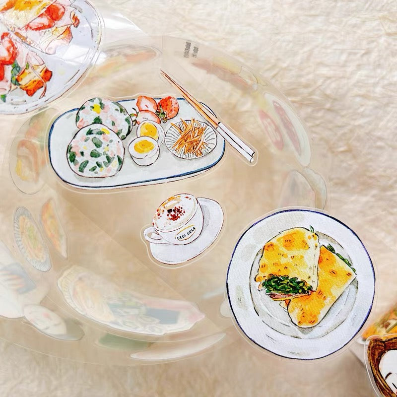 NEW! DingDing - No.56 Little Food Moments | Kiss-cut | 5cm Tape | Release Paper | 10M