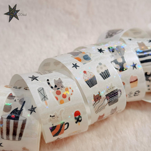 COMING SOON! - Zhimian Studio | Kiss-cut |  glitter PET Tape | Release Paper |