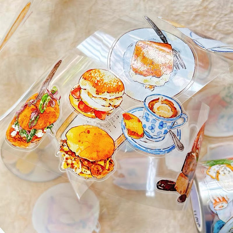 NEW! DingDing - No.56 Little Food Moments | Kiss-cut | 5cm Tape | Release Paper | 10M