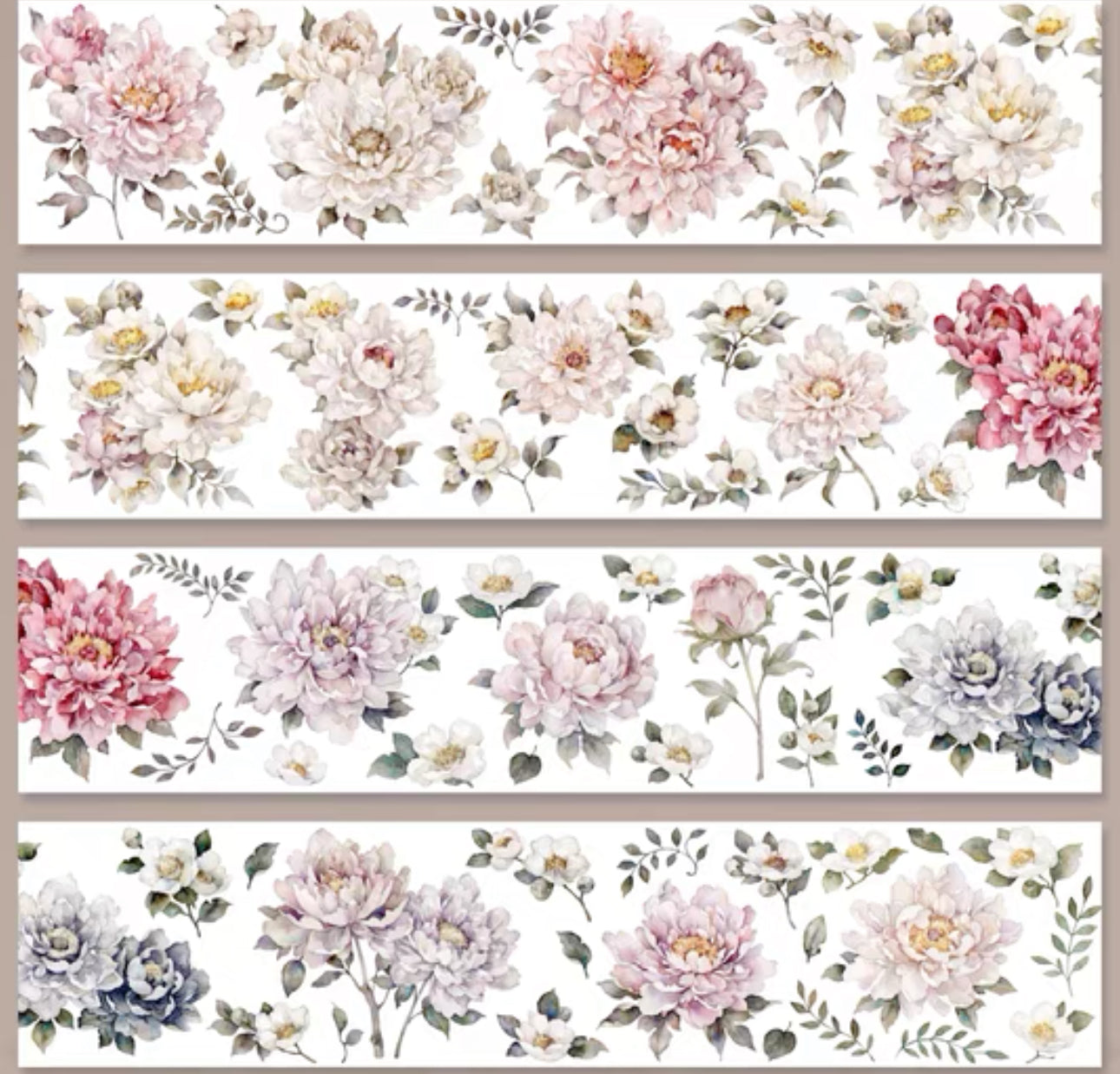 Xiyue Studio - Full Garden of Blossoms | 6.5cm Matte PET Tape |  Release Paper | 5M