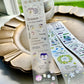 NEW! Chayu - Flower Letter | Kiss-cut | 4cm Glitter PET Tape | Release Paper | 5.25M