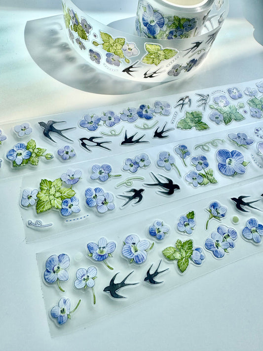 NEW! Chayu - Spring Letter |Kiss-cut | 3cm Matte PET Tape | Release Paper | 5M