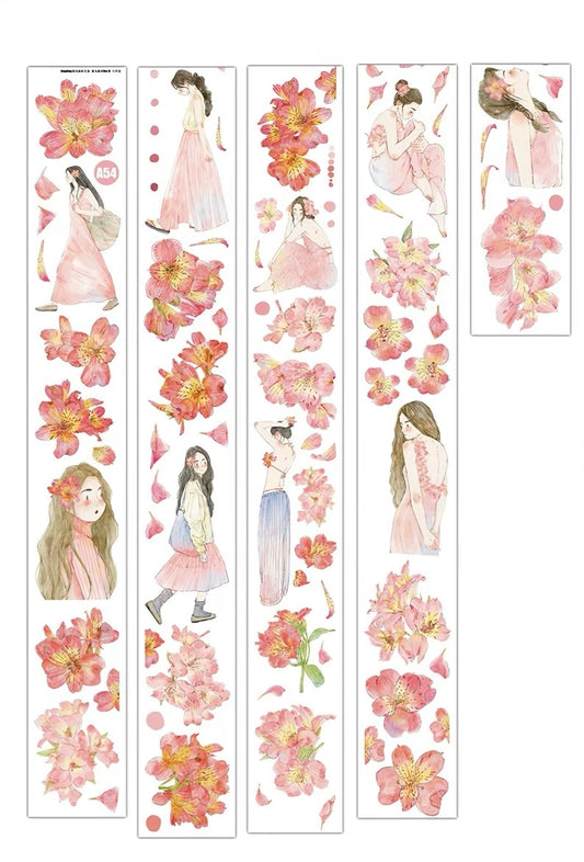 NEW! DingDing - A54 Pink | Kiss-cut | 5cm PET Tape | Release Paper | 5M