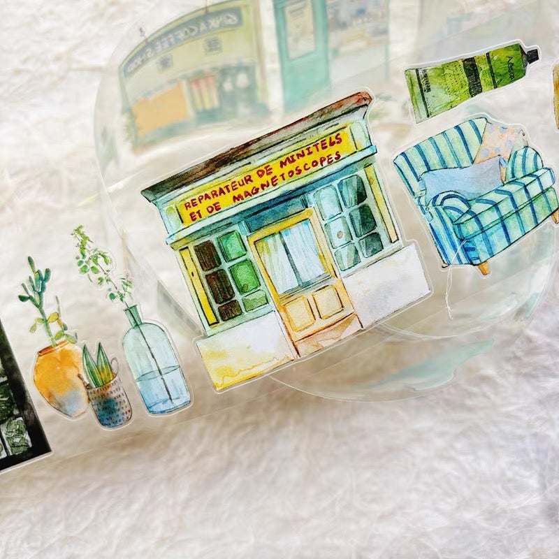 NEW! DingDing - A56 Green | Kiss-cut | 6cm PET Tape | Release Paper | 5M