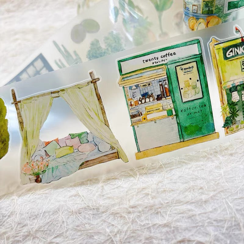 NEW! DingDing - A56 Green | Kiss-cut | 6cm PET Tape | Release Paper | 5M