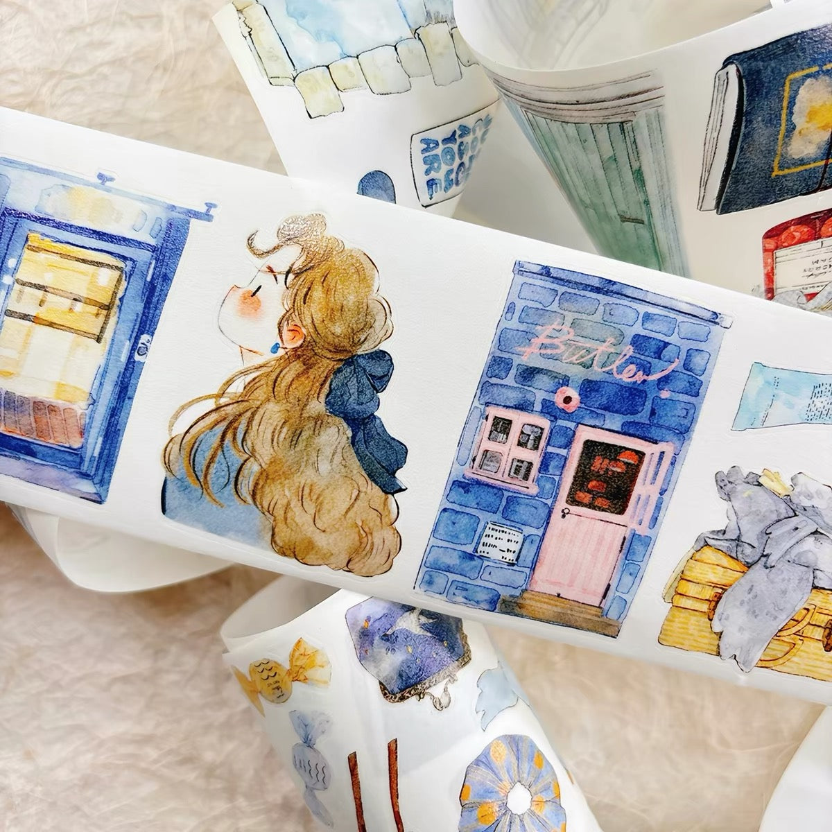 NEW! DingDing - A57 Blue | Kiss-cut | 6cm PET Tape | Release Paper | 5M