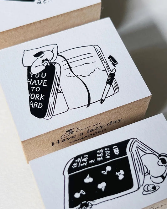 Yamadoro - Cause you have a lazy day | Rubber Stamps