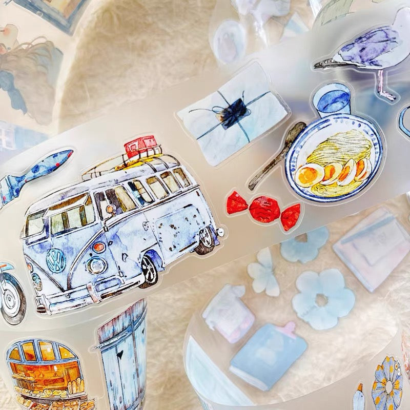 NEW! DingDing - A57 Blue | Kiss-cut | 6cm PET Tape | Release Paper | 5M