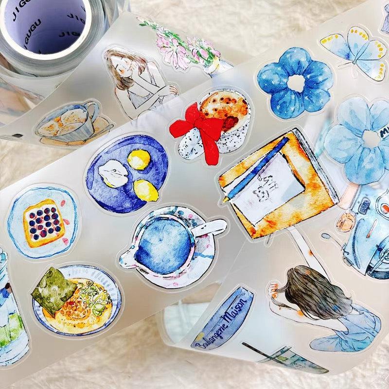 NEW! DingDing - A57 Blue | Kiss-cut | 6cm PET Tape | Release Paper | 5M