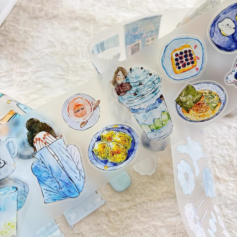 NEW! DingDing - A57 Blue | Kiss-cut | 6cm PET Tape | Release Paper | 5M