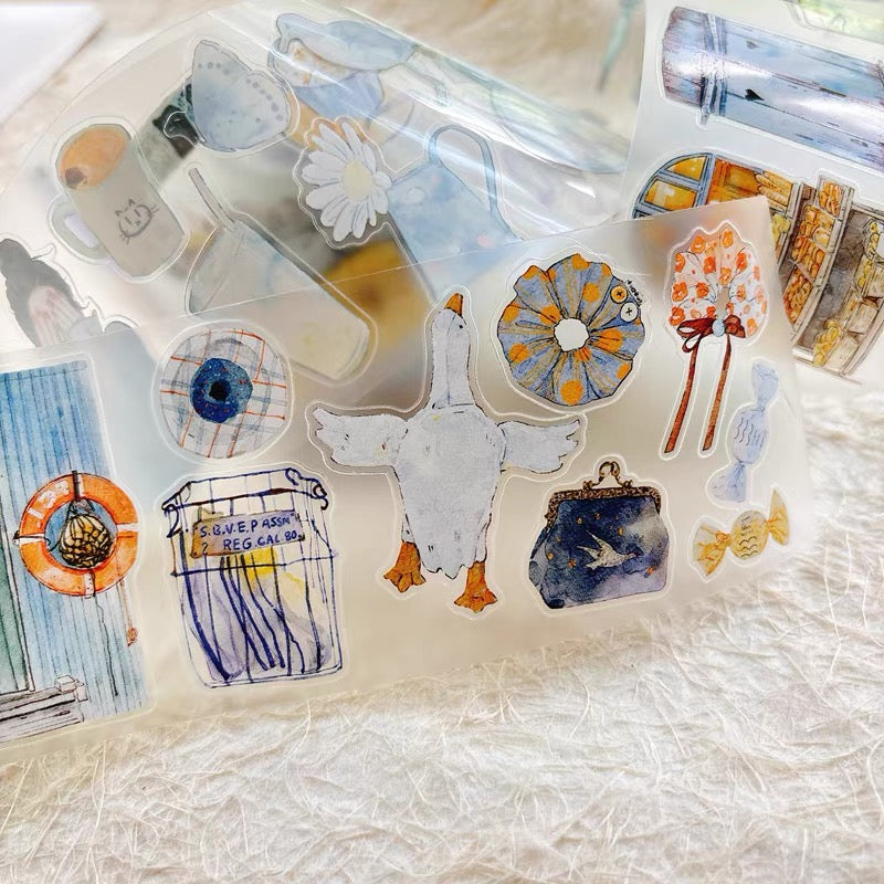 NEW! DingDing - A57 Blue | Kiss-cut | 6cm PET Tape | Release Paper | 5M