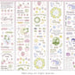 NEW! Chayu - Flower Letter | Kiss-cut | 4cm Glitter PET Tape | Release Paper | 5.25M