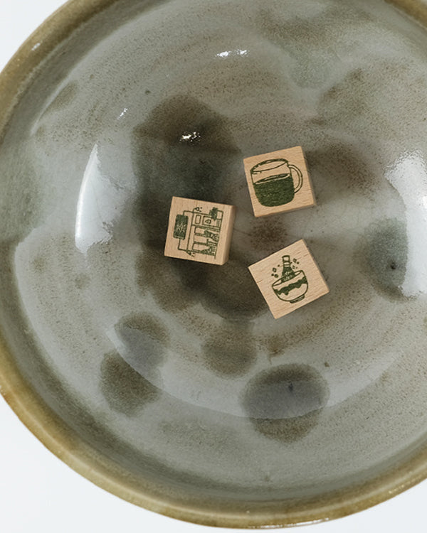 NEW! Kurukynki - Day to Day - Cafe Series | Mini Rubber Stamps