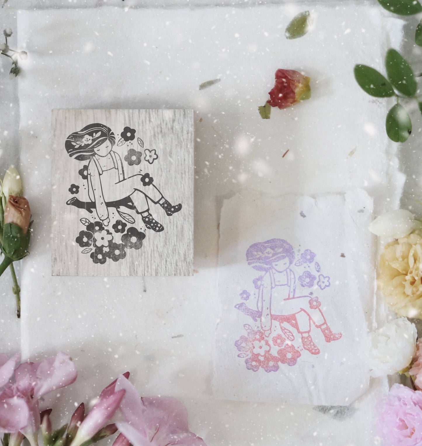 NEW! Black Milk Project - Bloom | Rubber Stamp