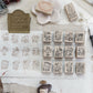 Black Milk Project - This Moment | Month Set | 12pcs Rubber Stamp Set