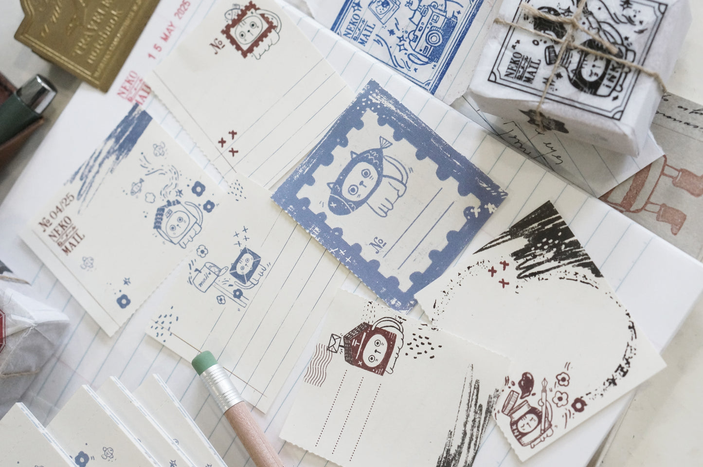 NEW! Black Milk Project - Neko Mail | 30 Pages | Perforated Memo Pad | Ephemera Paper