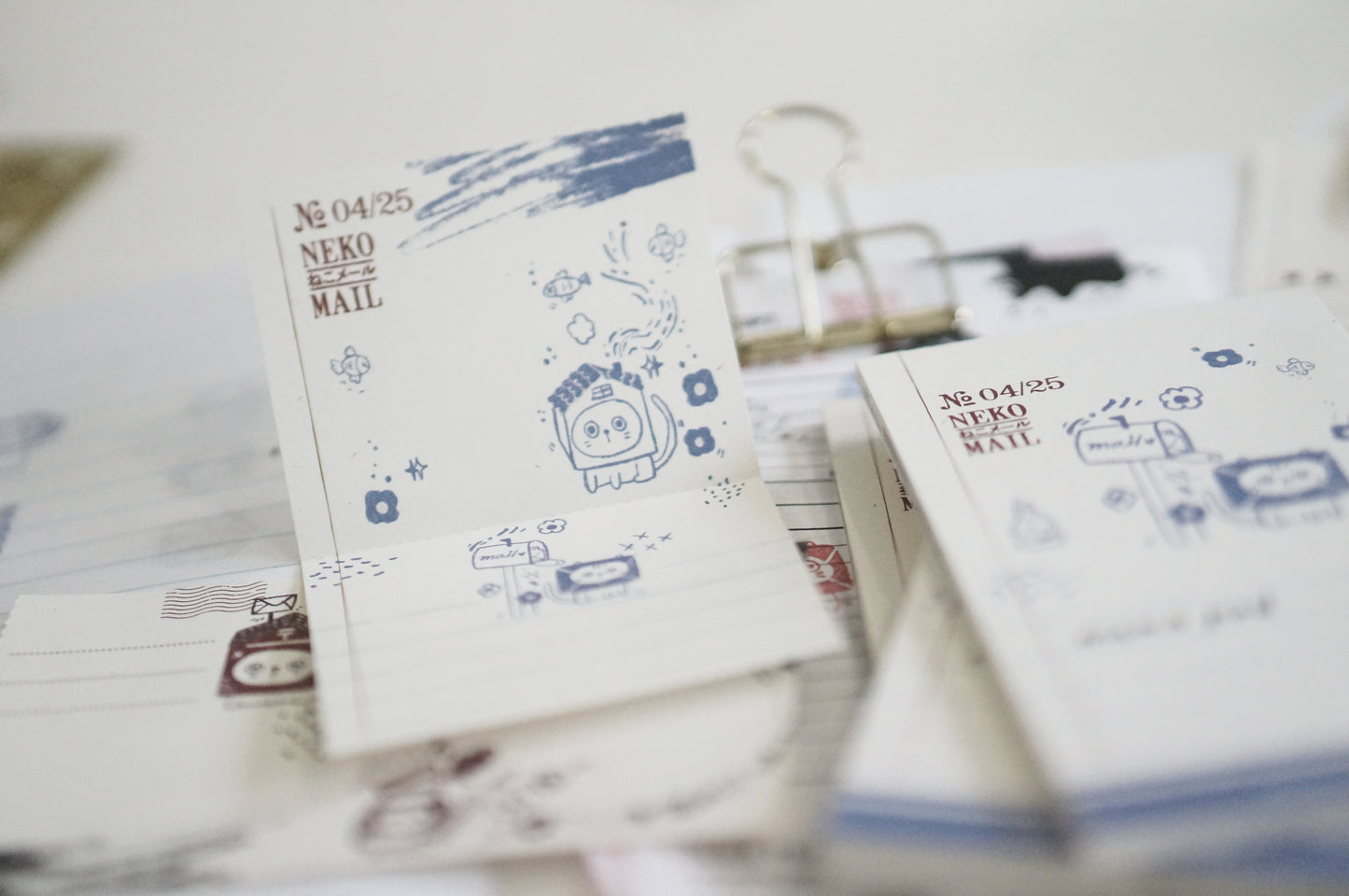 NEW! Black Milk Project - Neko Mail | 30 Pages | Perforated Memo Pad | Ephemera Paper