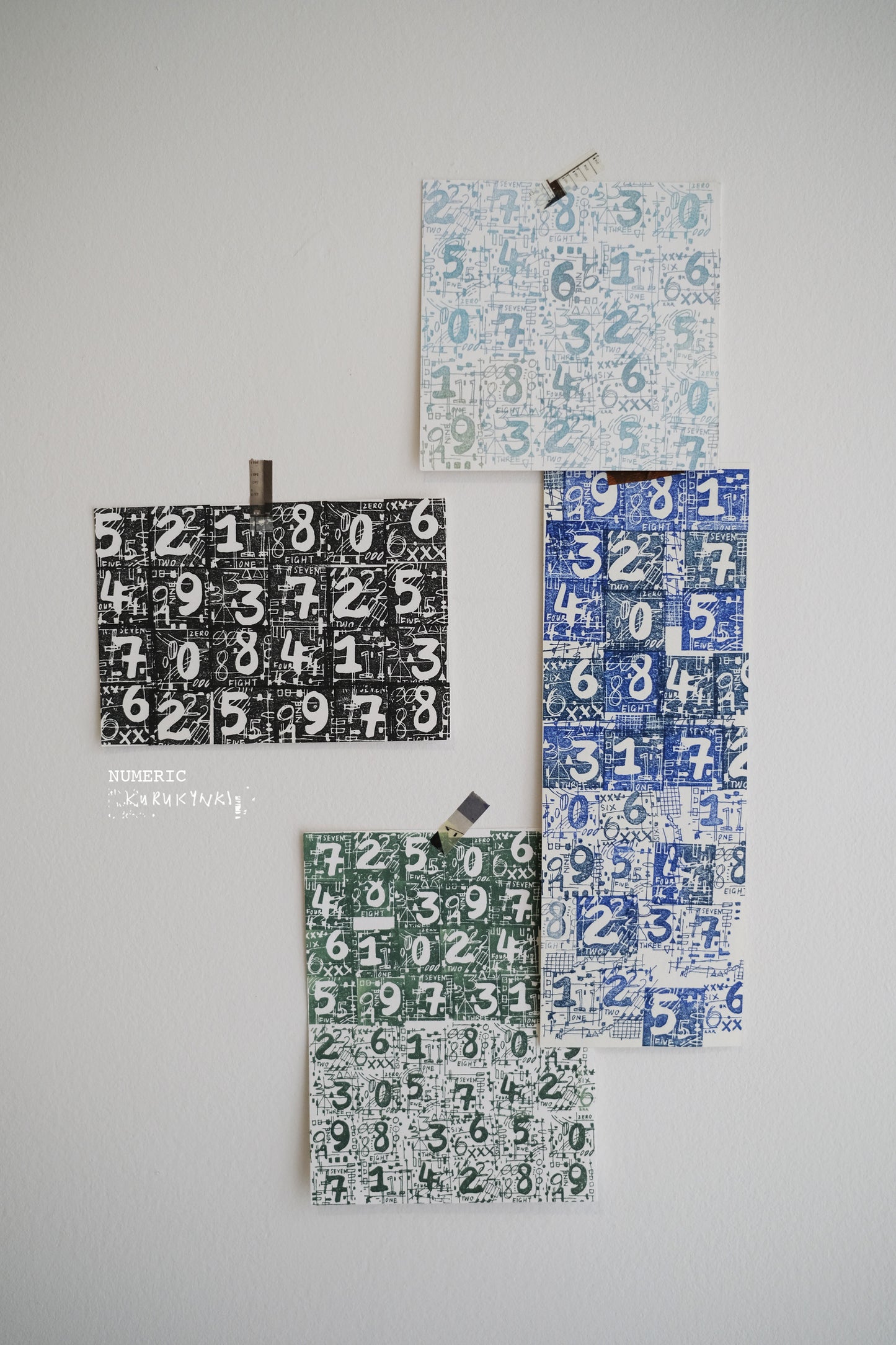Kurukynki - Numeric | Rubber Stamp Set