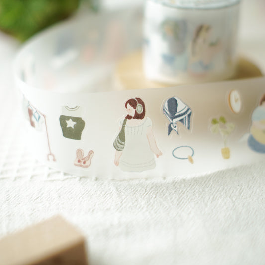 Teayou - Palette Life 1 | 4cm Matte PET Tape |  Die Cut | Release Paper