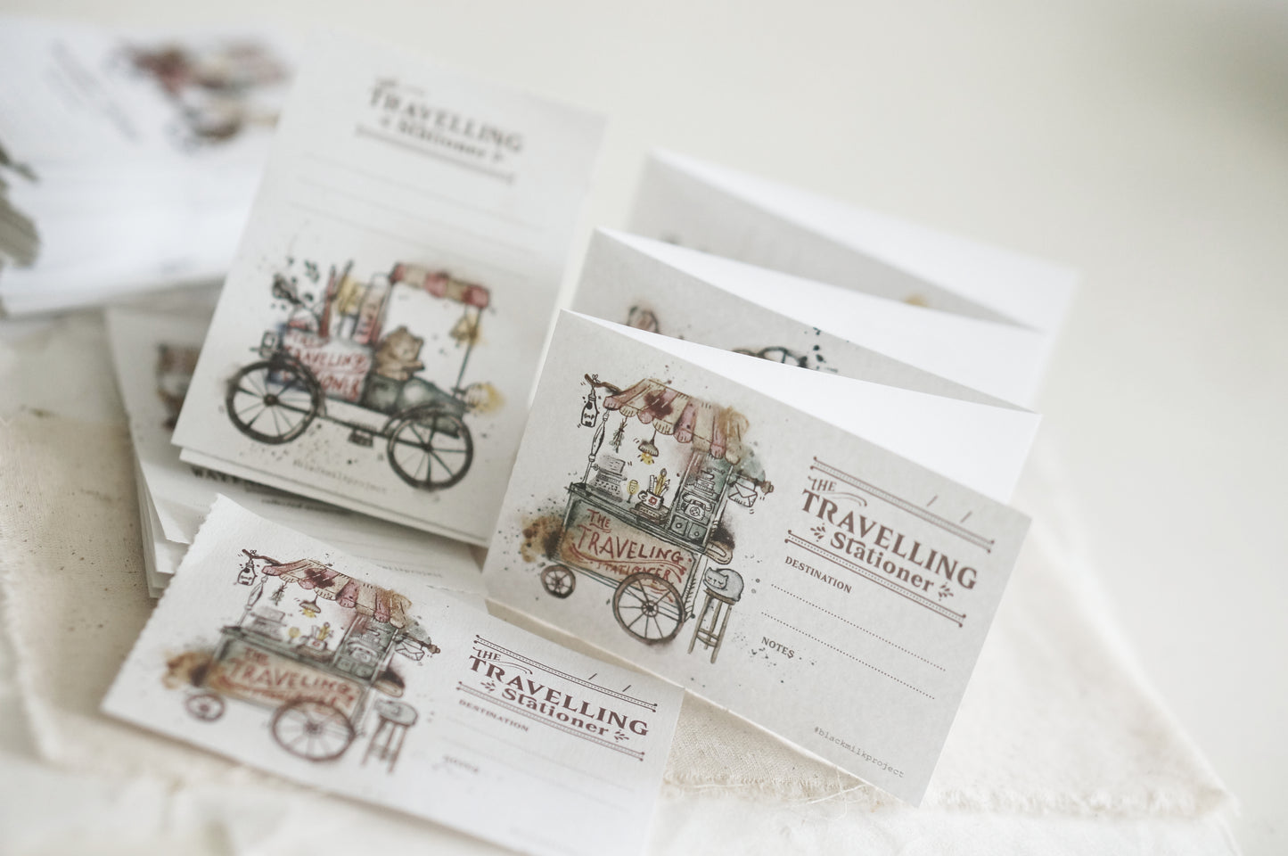 NEW! Black Milk Project - Traveling Stationer | 6 Pages | Perforated Memo Pad | Ephemera Paper