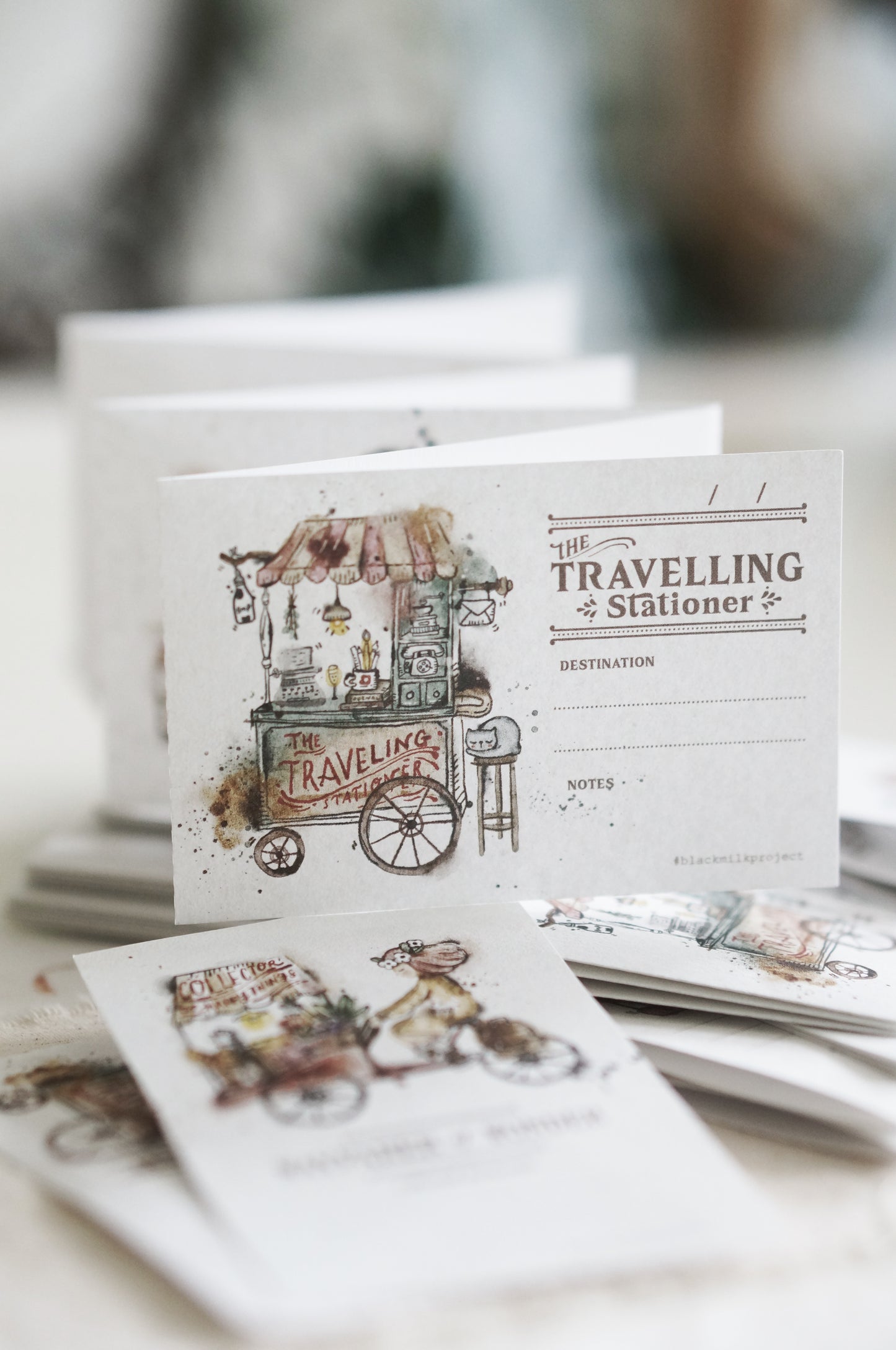 NEW! Black Milk Project - Traveling Stationer | 6 Pages | Perforated Memo Pad | Ephemera Paper
