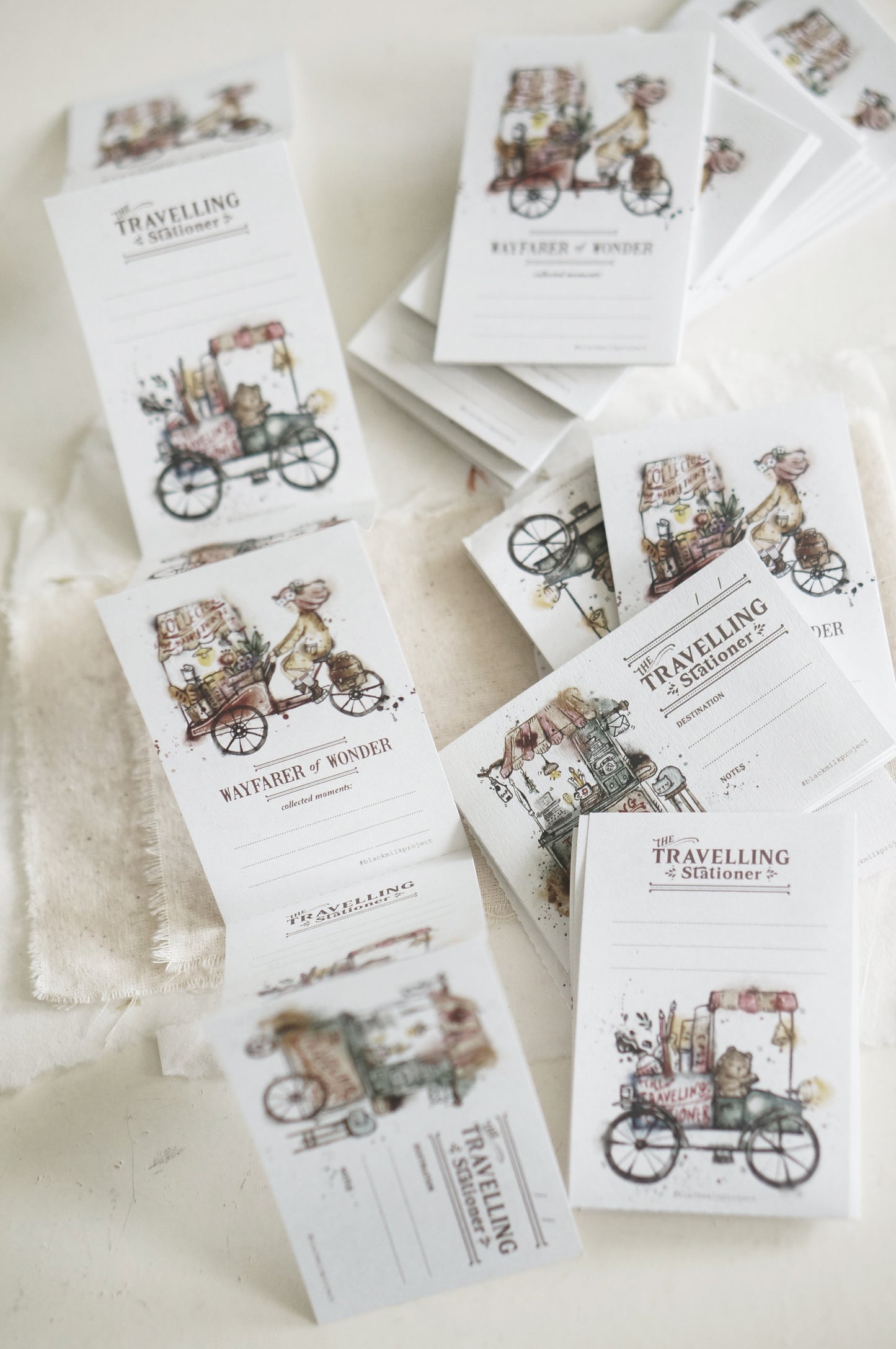 NEW! Black Milk Project - Traveling Stationer | 6 Pages | Perforated Memo Pad | Ephemera Paper