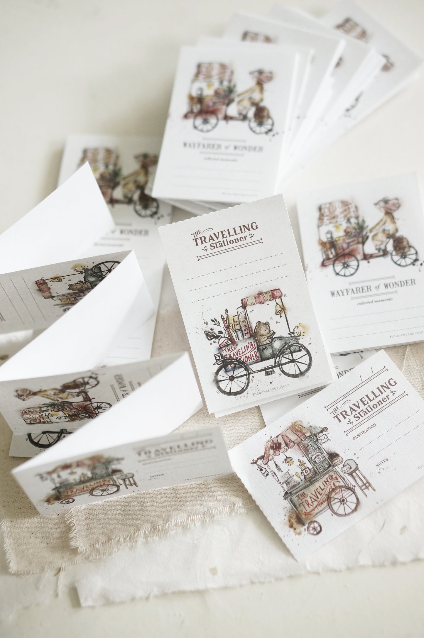 NEW! Black Milk Project - Traveling Stationer | 6 Pages | Perforated Memo Pad | Ephemera Paper