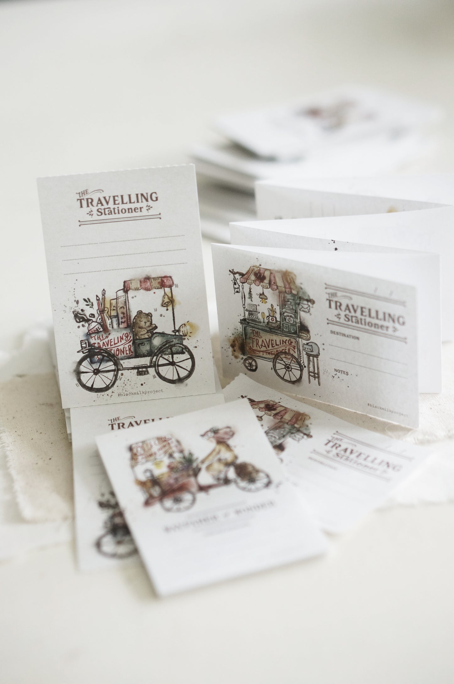 NEW! Black Milk Project - Traveling Stationer | 6 Pages | Perforated Memo Pad | Ephemera Paper
