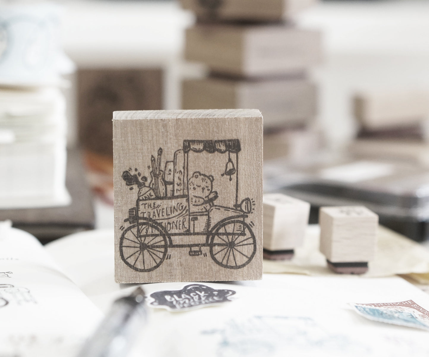 NEW! Black Milk Project - Traveling Stationer | Rubber Stamp