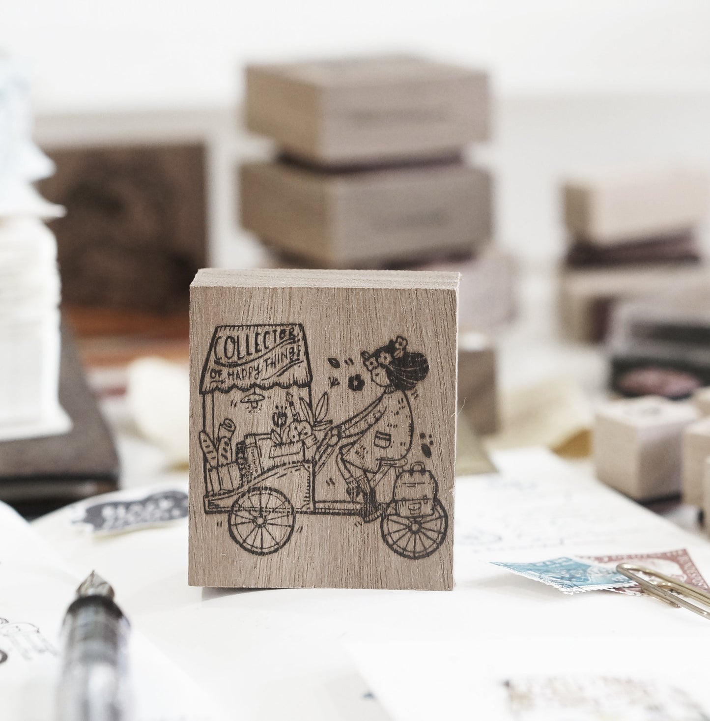NEW! Black Milk Project - Traveling Stationer | Rubber Stamp