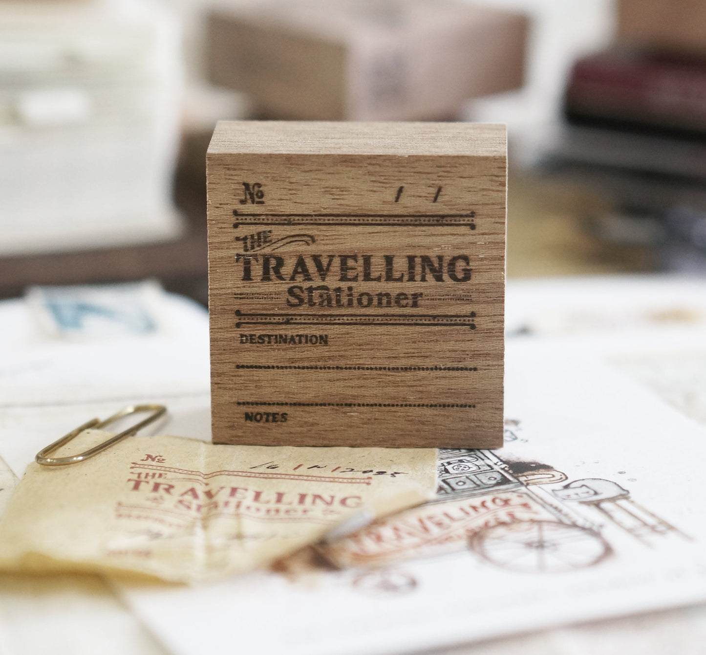 NEW! Black Milk Project - Traveling Stationer | Rubber Stamp