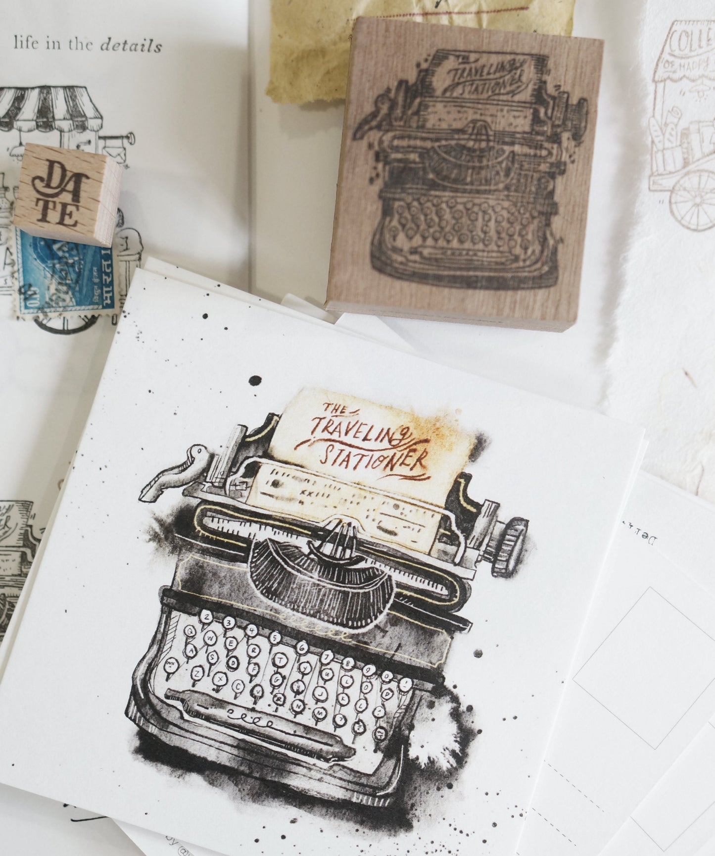 NEW! Black Milk Project - Traveling Stationer | Rubber Stamp