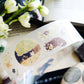NEW! Teayou - Cat and Stars | Kiss-cut | Gold Foil | 4cm Tracing Paper Tape | Release Paper | 10M
