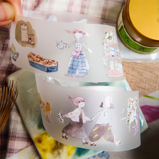 NEW! Teayou - Neko Matcha | Kiss-cut | 4cm PET Tape | Release Paper | 10M
