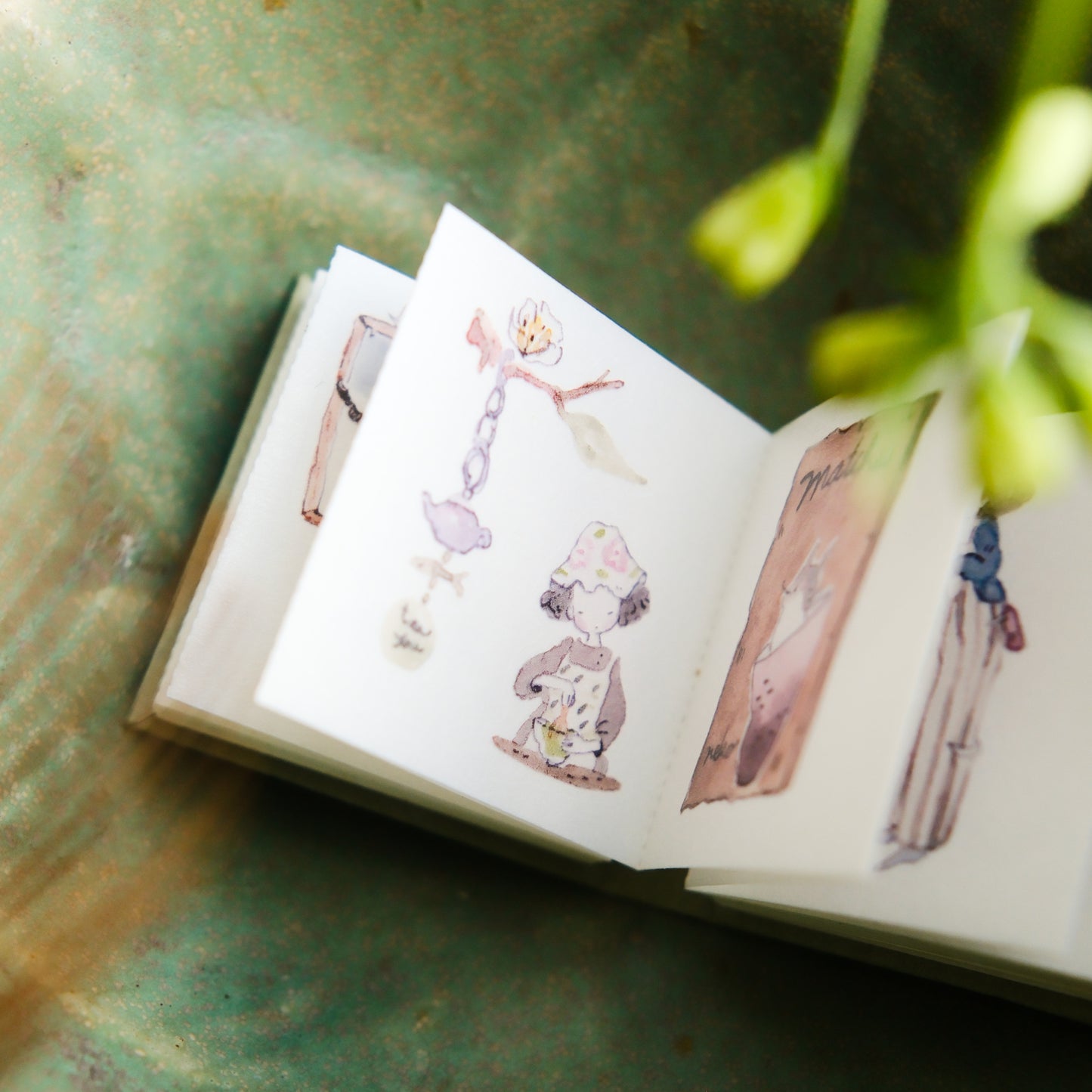NEW! Teayou - Neko Matcha | Kiss -cut | Mini Sticker Notebook | Sticker