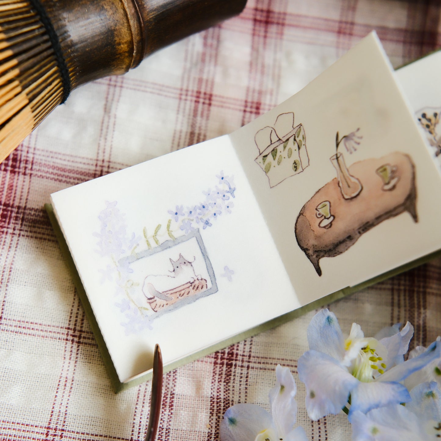 NEW! Teayou - Neko Matcha | Kiss -cut | Mini Sticker Notebook | Sticker