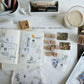 New Kurukynki - Beautiful Moment <Coffee> | 9pcs Rubber Stamp Set