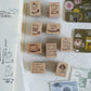 New Kurukynki - Beautiful Moment <Coffee> | 9pcs Rubber Stamp Set