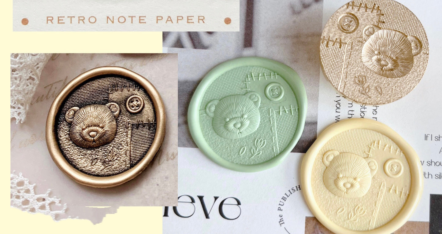 XX - Collage Bear | Wax Seal Stamp