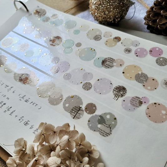 Fairy Maru - 3cm Bubble World 6 | Gold Foil | Release Paper
