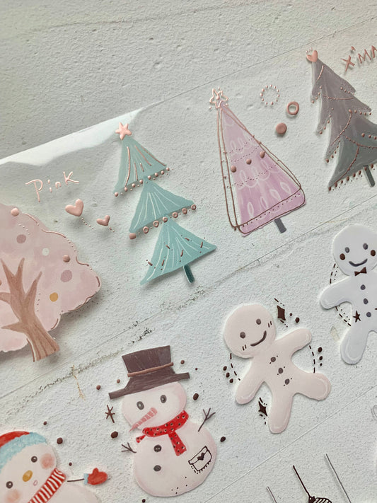 Limited!! Fairy Maru - 6cm Pink Christmas | Pink Foil | PET Tape| Release Paper