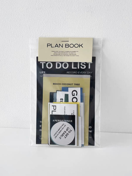 NABI - Plan Book | 29pcs Deco Pack | Card | Ephemera Paper | Sticker