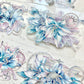 Shine Studio - Exquisite Lily Blue | 6cm Laser Silver PET Tape | Release Paper