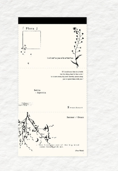 Ephemera Paper - Spray Stories Series | Tooth Line Pressure Note Pad |