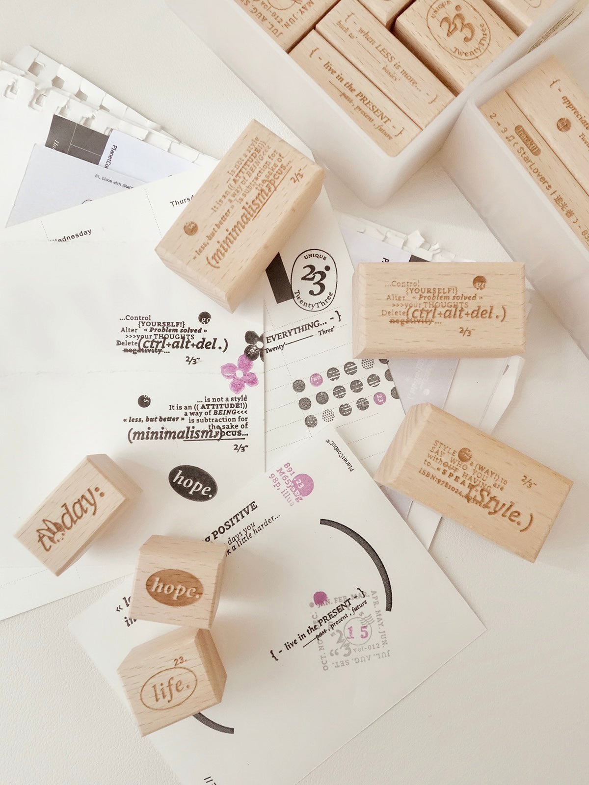 NEW Sissi - <Two Three> | Rubber Stamps