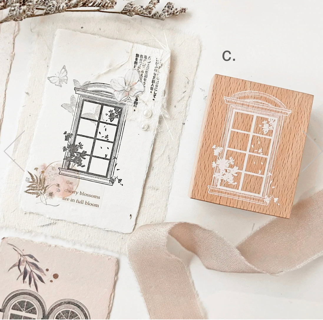 Journal Pages - Window Series| Rubber Stamps