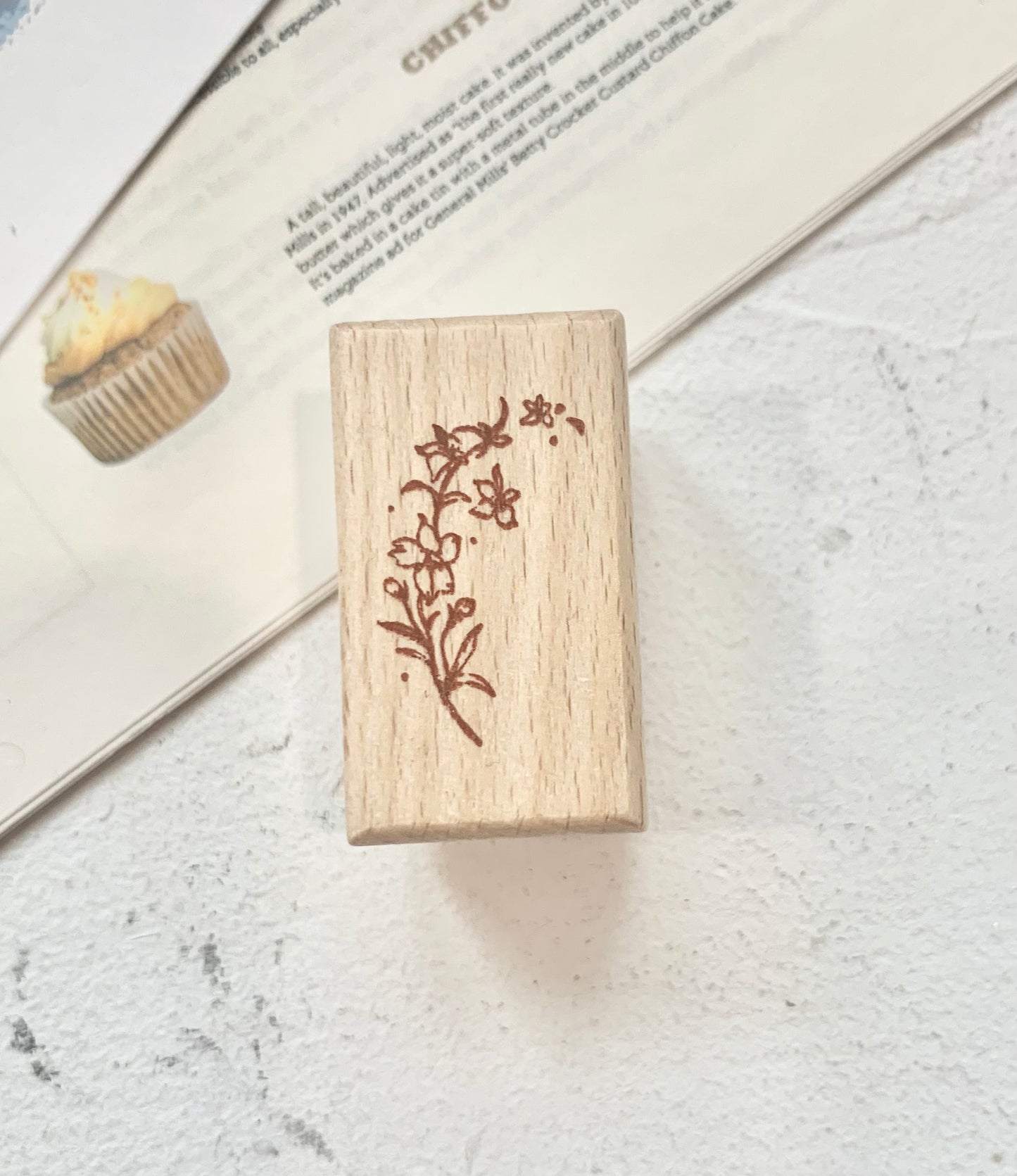 Freckles Tea Vol.3 -  Flower and Leaf Notes | Rubber Stamp Set