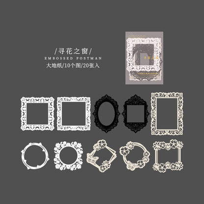 Die Cuts - Embossed Postman | 20pcs | Ephemare Paper