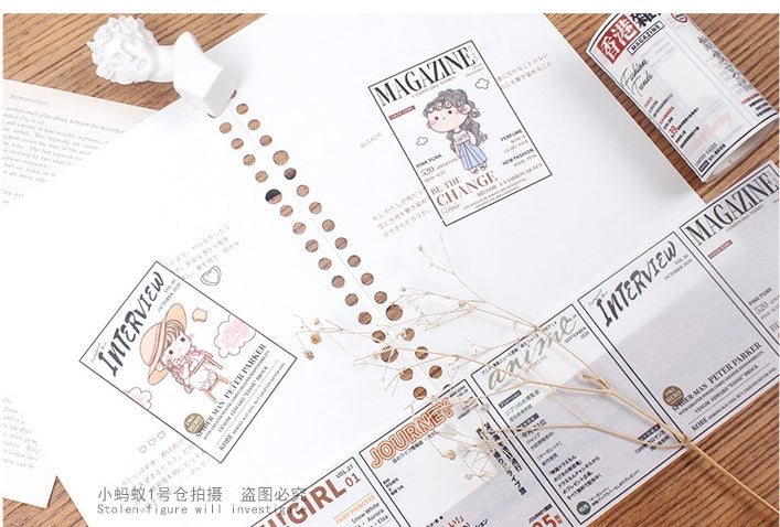 Basic Washi Tape - Magazine | 7.5cm Release Paper