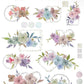 Fairy Maru - Flowers #3 | 2 Sheets | Rub On Sticker